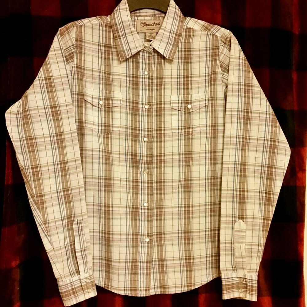 2 for10 Wrangler button down western shirt